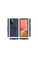 Samsung Galaxy A72 Kılıf Sofya Yüzüklü Silikon Kapak - Lacivert
