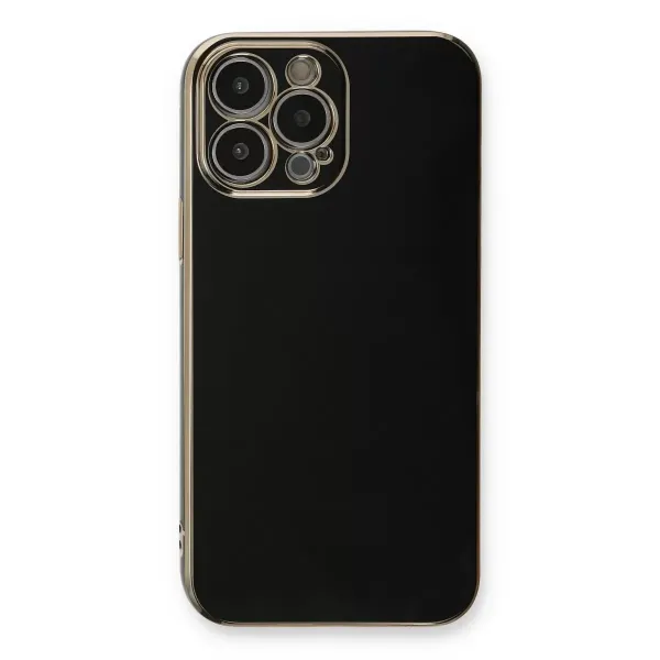 Apple İphone 13 Pro Max Kılıf Volet Silikon - Siyah