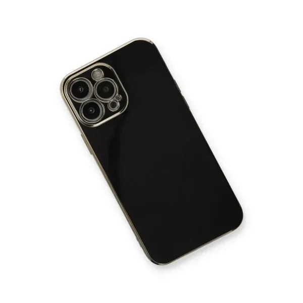 Apple İphone 13 Pro Max Kılıf Volet Silikon - Siyah