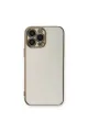 Apple İphone 13 Pro Max Kılıf Volet Silikon - Beyaz