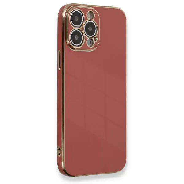 Apple İphone 13 Pro Max Kılıf Volet Silikon - Kırmızı