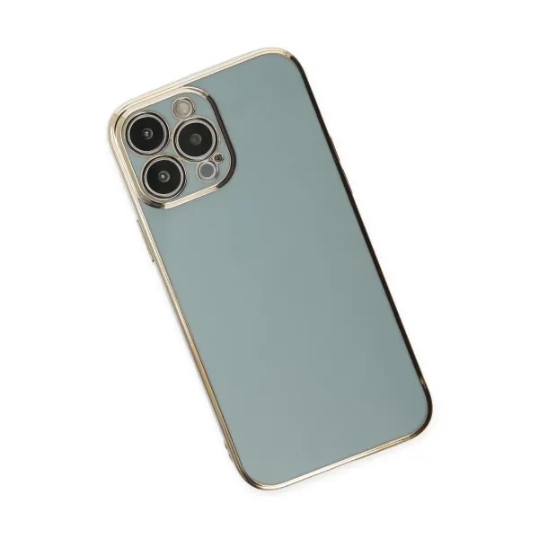 Apple İphone 13 Pro Max Kılıf Volet Silikon - Açık Yeşil