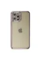 Apple İphone 12 Pro Kılıf Joke Taşlı Silikon - Mor