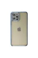 Apple İphone 12 Pro Kılıf Joke Taşlı Silikon - Mavi