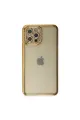 Apple İphone 12 Pro Kılıf Joke Taşlı Silikon - Gold
