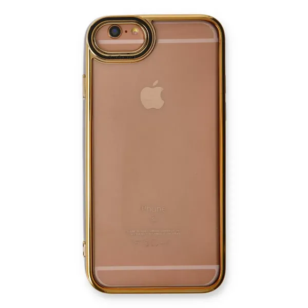Apple İphone 6 Kılıf Liva Lens Silikon - Siyah