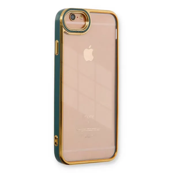 Apple İphone 6 Kılıf Liva Lens Silikon - Yeşil