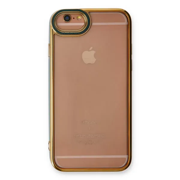 Apple İphone 6 Kılıf Liva Lens Silikon - Yeşil