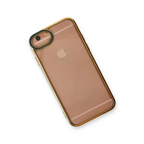 Apple İphone 6 Kılıf Liva Lens Silikon - Yeşil