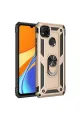Xiaomi Redmi 9c Kılıf Sofya Yüzüklü Silikon Kapak - Gold