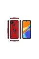 Xiaomi Redmi 9c Kılıf Sofya Yüzüklü Silikon Kapak - Gold