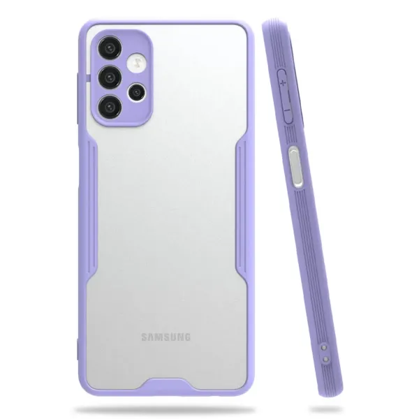 Samsung Galaxy A72 Kılıf Platin Silikon - Lila