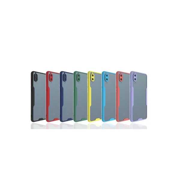 Samsung Galaxy A02 Kılıf Platin Silikon - Mavi