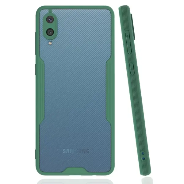 Samsung Galaxy A02 Kılıf Platin Silikon - Yeşil