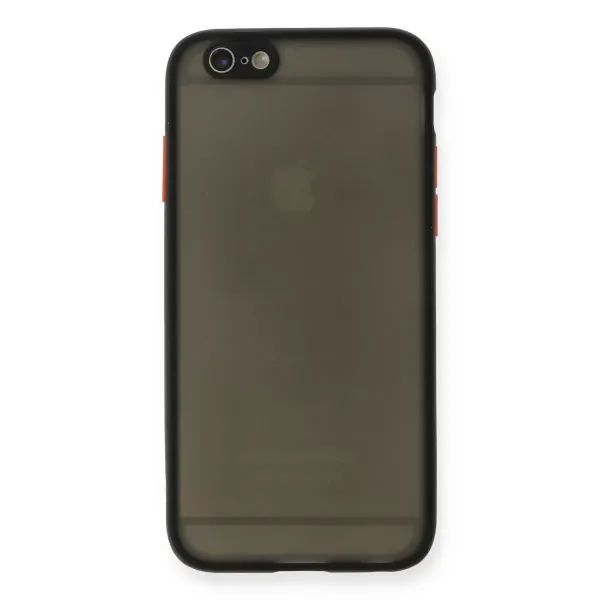 Apple İphone 6 Kılıf Montreal Silikon Kapak - Siyah