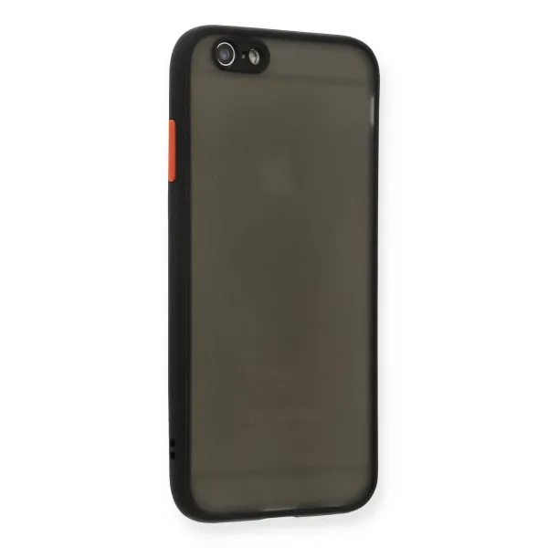 Apple İphone 6 Kılıf Montreal Silikon Kapak - Siyah