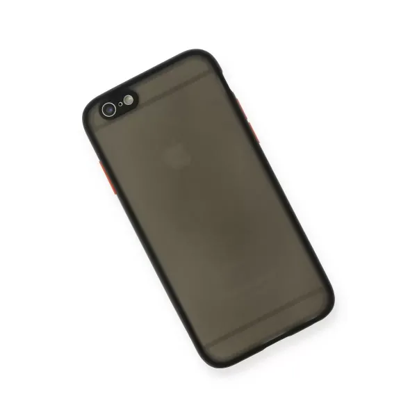 Apple İphone 6 Kılıf Montreal Silikon Kapak - Siyah
