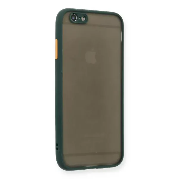 Apple İphone 6 Kılıf Montreal Silikon Kapak - Yeşil