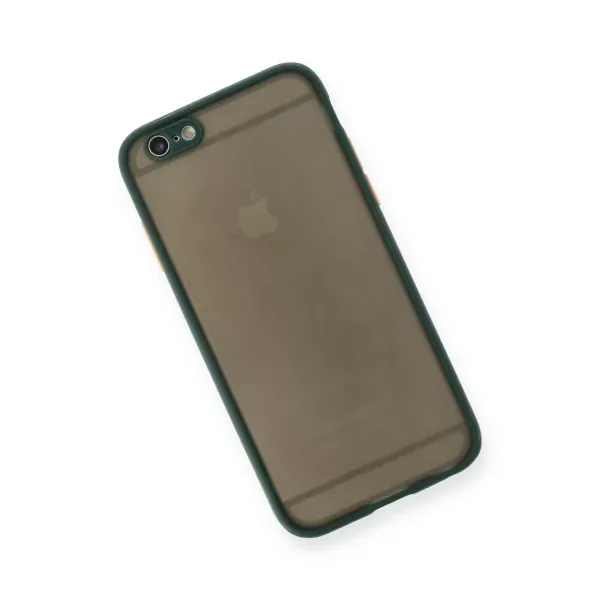 Apple İphone 6 Kılıf Montreal Silikon Kapak - Yeşil