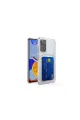 Xiaomi Redmi Note 11 Kılıf Kart Şeffaf Silikon - Şeffaf