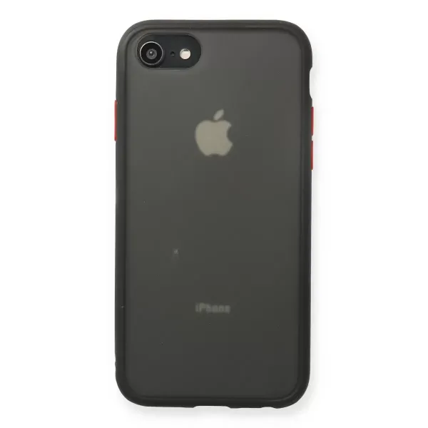 Apple İphone 7 Kılıf Montreal Silikon Kapak - Siyah