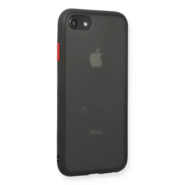Apple İphone 7 Kılıf Montreal Silikon Kapak - Siyah