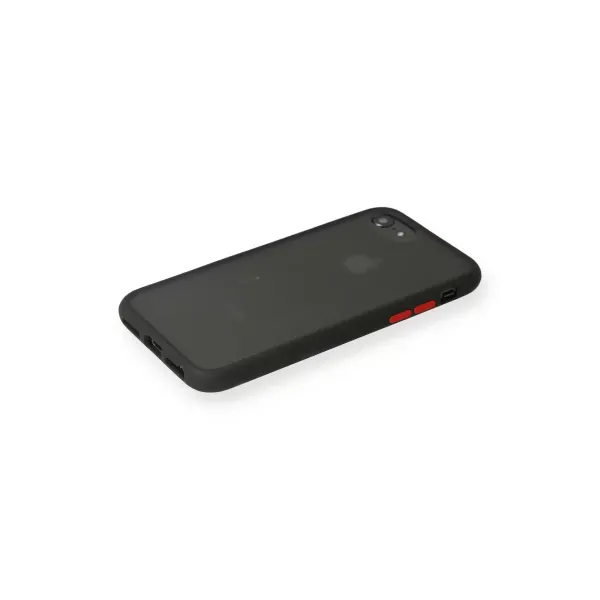 Apple İphone 7 Kılıf Montreal Silikon Kapak - Siyah