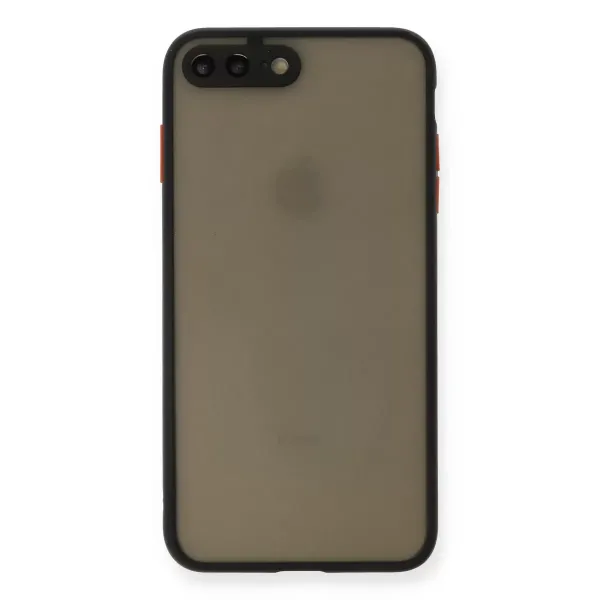 Apple İphone 7 Plus Kılıf Montreal Silikon Kapak - Siyah