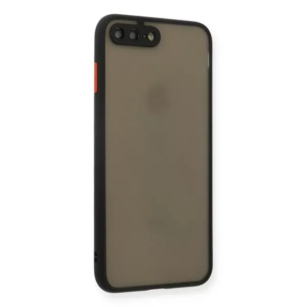 Apple İphone 7 Plus Kılıf Montreal Silikon Kapak - Siyah