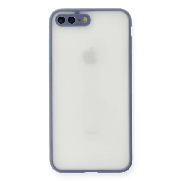Apple İphone 7 Plus Kılıf Montreal Silikon Kapak - Gri