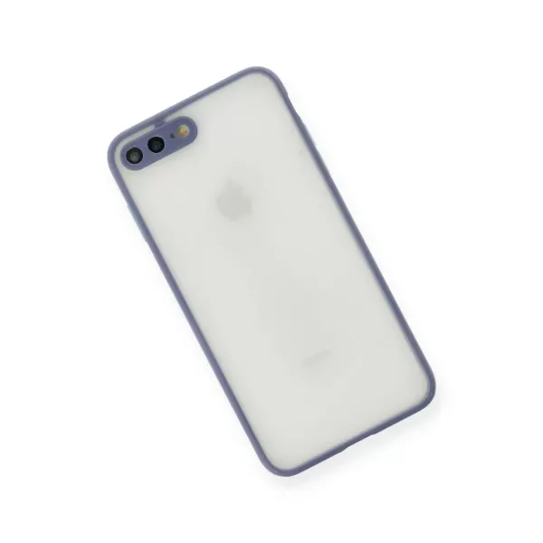 Apple İphone 7 Plus Kılıf Montreal Silikon Kapak - Gri