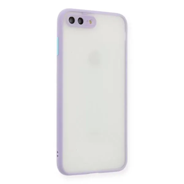 Apple İphone 7 Plus Kılıf Montreal Silikon Kapak - Mor
