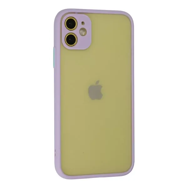 Apple İphone 11 Kılıf Montreal Silikon Kapak - Mor
