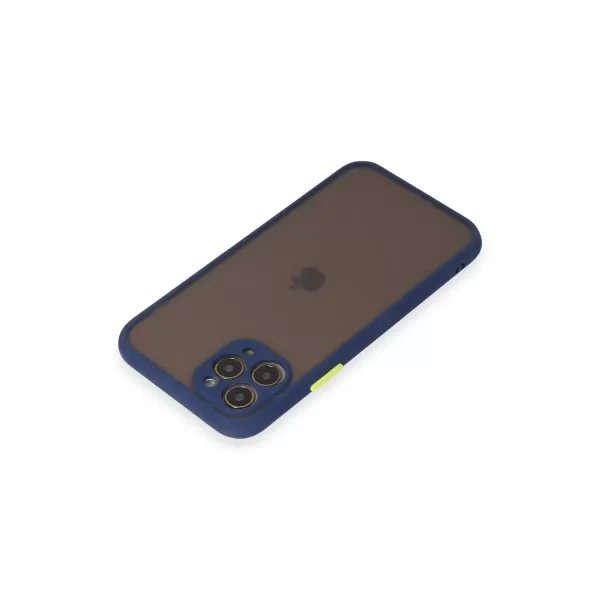 Apple İphone 11 Pro Kılıf Montreal Silikon Kapak - Lacivert