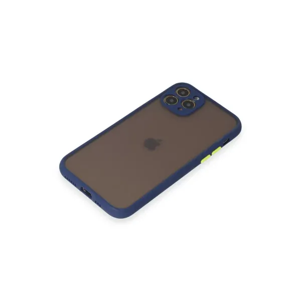 Apple İphone 11 Pro Kılıf Montreal Silikon Kapak - Lacivert