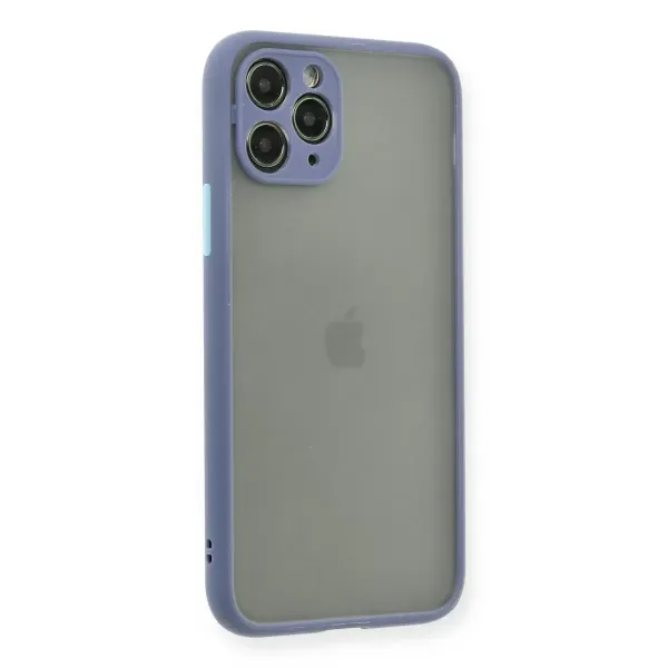 Apple İphone 11 Pro Kılıf Montreal Silikon Kapak - Gri