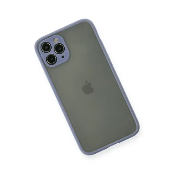 Apple İphone 11 Pro Kılıf Montreal Silikon Kapak - Gri