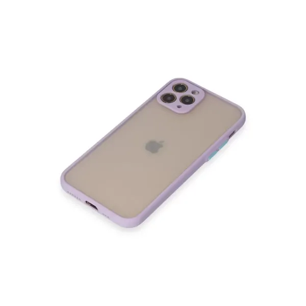 Apple İphone 11 Pro Kılıf Montreal Silikon Kapak - Mor