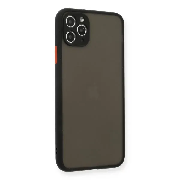 Apple İphone 11 Pro Max Kılıf Montreal Silikon Kapak - Siyah