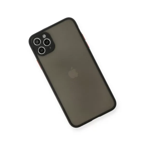 Apple İphone 11 Pro Max Kılıf Montreal Silikon Kapak - Siyah
