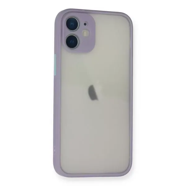 Apple İphone 11 Pro Max Kılıf Montreal Silikon Kapak - Mor