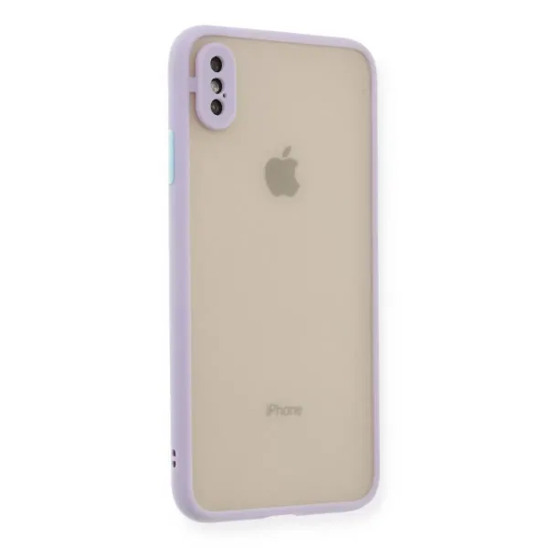 Apple İphone X Kılıf Montreal Silikon Kapak - Mor