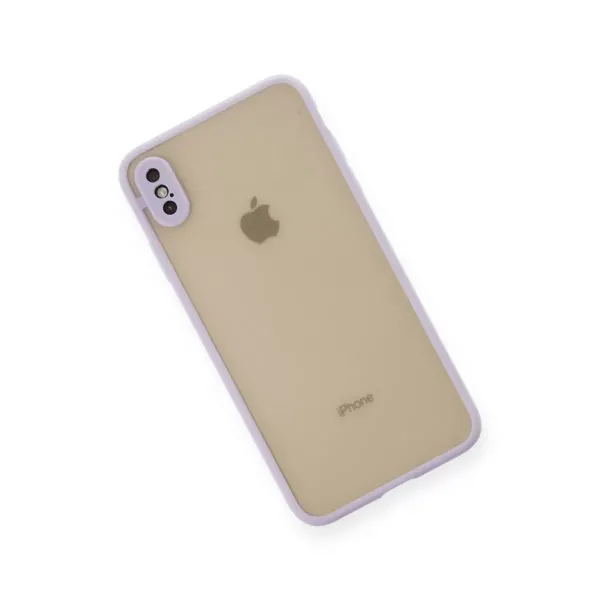 Apple İphone X Kılıf Montreal Silikon Kapak - Mor