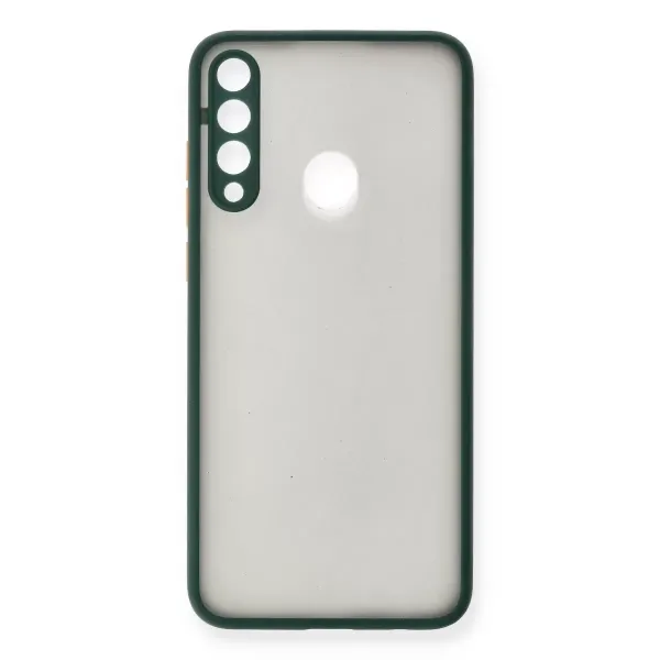 Huawei Y6p Kılıf Montreal Silikon Kapak - Yeşil