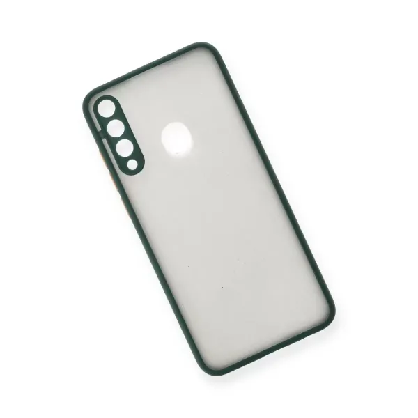 Huawei Y6p Kılıf Montreal Silikon Kapak - Yeşil