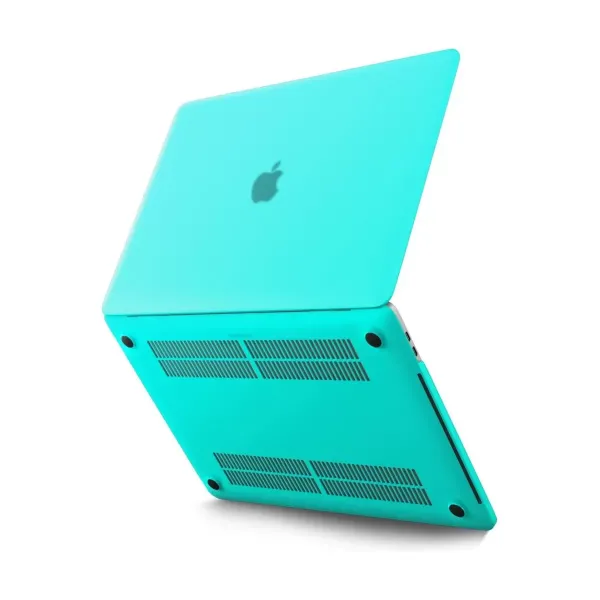 Apple Macbook Pro 13 2021 Macbook Buzlu Kapak - Yeşil