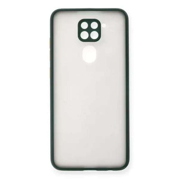 Xiaomi Redmi Note 9 Kılıf Montreal Silikon Kapak - Yeşil