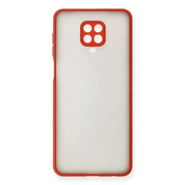 Xiaomi Redmi Note 9 Pro Kılıf Montreal Silikon Kapak - Kırmızı
