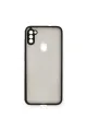 Samsung Galaxy A11 Kılıf Montreal Silikon Kapak - Siyah