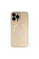 Apple İphone 13 Pro Kılıf Jack Magneticsafe Lens Silikon - Gold